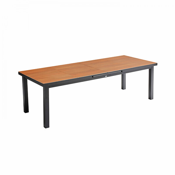 OVIALA - Table de jardin rectangulaire extensible bois 12 à 14 places - Melbourne - large