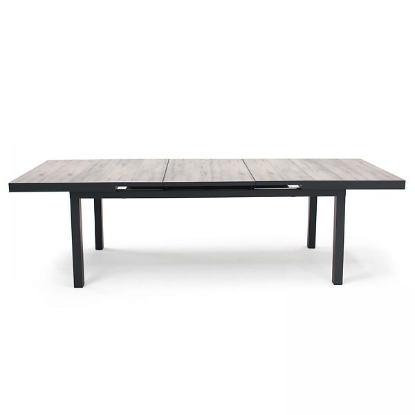 OVIALA - Table extensible en aluminium et céramique 8 à 12 places - Tivoli - large