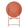 OVIALA - Table pliante en acier terracotta - Annecy - vignette