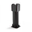 OVIALA - Pied de parasol pliant acier noir 84 x 84 cm - Solys - vignette