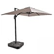 OVIALA - Dalle de parasol à lester sur roues 100l - Solys - vignette