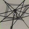 OVIALA - Toile pour parasol déporté 3x3m taupe - Malaga - vignette