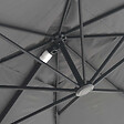 OVIALA - Toile pour parasol déporté 3x3m anthracite  - Malaga - vignette