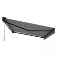 OVIALA - Store banne semi-intgral 3x2,5m en aluminium gris - Paimpol - vignette