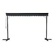 OVIALA - Store double pente avec coffre 3 x 4 m en aluminium gris anthracite  - Delgada - vignette