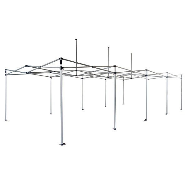 OVIALA - Tente pliante en aluminium 4x8 m - PRO 40 - large