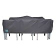 OVIALA - Housse de table de jardin rectangulaire grise 200 x 130 cm  - Cov'Up - vignette