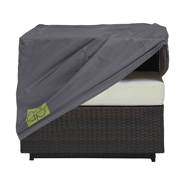 OVIALA - Housse de fauteuil de jardin polyester 75 x 75 x 60 cm grise - Cov'Up - large