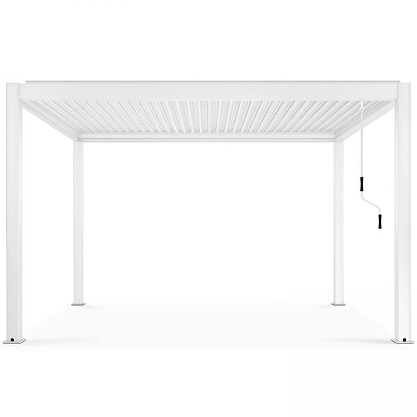 OVIALA - Pergola bioclimatique autoportée blanche 3x4m  - Athenes - large
