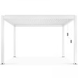 OVIALA - Pergola bioclimatique autoportée blanche 3x4m  - Athenes - vignette