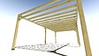 MA PERGOLA BOIS - Pergola bois • 8m x 4m • indépendante • sens profondeur - vignette