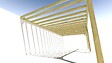 MA PERGOLA BOIS - Pergola bois • 8m x 4m • adossée • sens profondeur - vignette