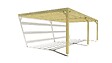 MA PERGOLA BOIS - Pergola bois • 8m x 4m • adossée • sens largeur - vignette