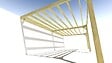 MA PERGOLA BOIS - Pergola bois • 8m x 4m • adossée • sens largeur - vignette