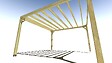 MA PERGOLA BOIS - Pergola bois • 4m x 4m • indépendante • sens largeur - vignette