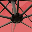 OVIALA - Parasol déporté 3x3m acier rouge - Genova - vignette