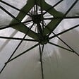 OVIALA - Parasol déporté 3x3m acier gris anthracite - Genova - vignette