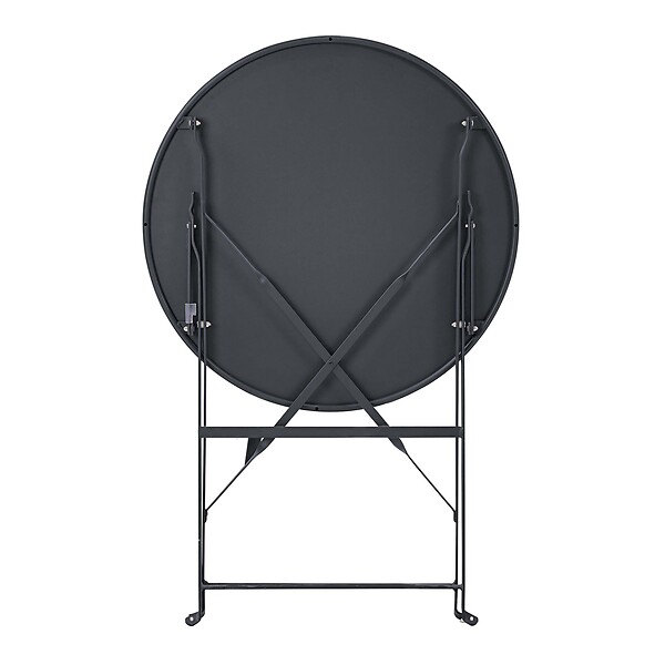 OVIALA - Table pliante en acier gris anthracite - Annecy - large