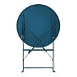 OVIALA - Table pliante en acier bleu pacific - Annecy - vignette