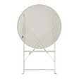 OVIALA - Table de terrasse ronde pliante et 2 chaises pliantes beige clair - Annecy - vignette