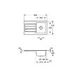 VILLEROY ET BOCH - Evier 86 x 51 cm  Architectura 50 Blanc + Robinet cuisine Bauloop - vignette