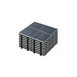 OVIALA - Lot de 32 dalles clipsables en pierre noir - Kobe - vignette