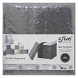 5 FIVE SIMPLY SMART - 2 en 1 Pouf et Coffre de rangement Gris foncé  31 x 31 cm - vignette