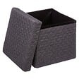 5 FIVE SIMPLY SMART - 2 en 1 Pouf et Coffre de rangement Gris foncé  31 x 31 cm - vignette