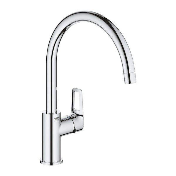 GROHE - robinet mitigeur cuisine Bauloop bec haut + produit entretien - large