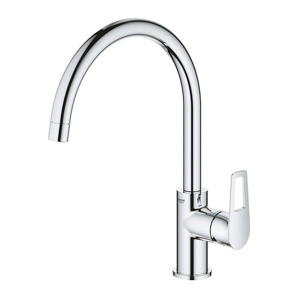 GROHE - Lot de 2 mitigeurs cuisine Bauloop chromé - large