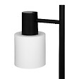 ATMOSPHERA - Lampadaire en métal Noir et 2 abat-jours en verre Blanc H 143 cm - vignette