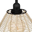 ATMOSPHERA - Lampadaire en métal Noir et abat-jour corde H 149.5 cm - vignette