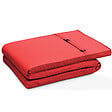 OVIALA - Lot de 2 coussins bain de soleil polyester rouge 186 x 53 x 5 cm - Picchu - vignette