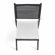 OVIALA - Lot de 4 galettes de chaise polyester écru 40x40x3 cm - Machu - vignette