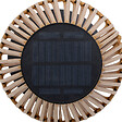 ATMOSPHERA - Lampe d'extérieur LED rechargeable USB ou Solaire base acier Noir D 16 x H 30 cm - vignette