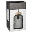 ATMOSPHERA - Luminaire Suspension en Bois et métal Noir D 15 cm - vignette