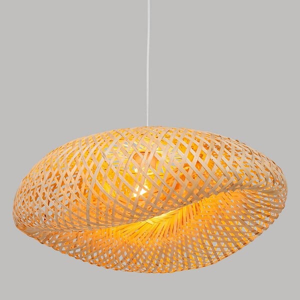 ATMOSPHERA - Luminaire Suspension en Bambou naturel L 51 cm - large