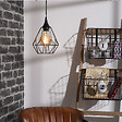 ATMOSPHERA - Luminaire Suspension en Métal filaire Noir D 25 cm - vignette