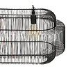 ATMOSPHERA - Luminaire Suspension en métal filaire noir L 33.5 x P 33 cm - vignette