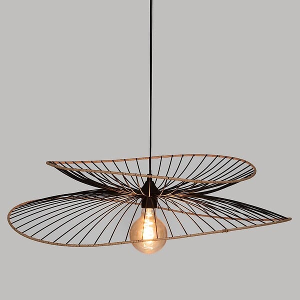 ATMOSPHERA - Luminaire Grande Suspension en Métal Noir D 69,5 cm - large