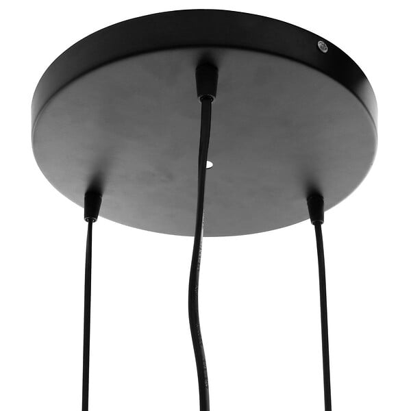 ATMOSPHERA - Luminaire Lustre 3 Suspensions en Métal filaire Noir - large