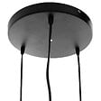 ATMOSPHERA - Luminaire Lustre 3 Suspensions en Métal filaire Noir - vignette