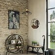 ATMOSPHERA - Luminaire Suspension en Métal filaire Noir D 38 cm - vignette