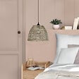 ATMOSPHERA - Luminaire Suspension Conique en Rotin D 33 cm - vignette