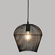ATMOSPHERA - Luminaire Suspension en Métal filaire Noir D 26 cm - vignette