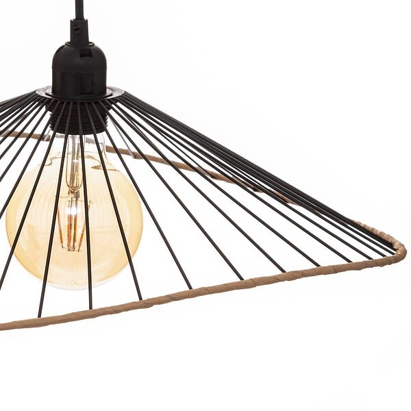 ATMOSPHERA - Luminaire Suspension en Métal Noir D 45 cm - large