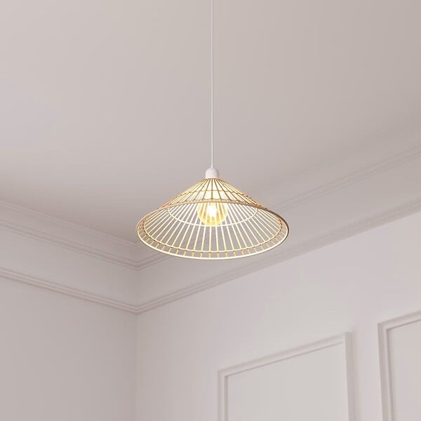 ATMOSPHERA - Luminaire Suspension en Bambou D 36 cm - large
