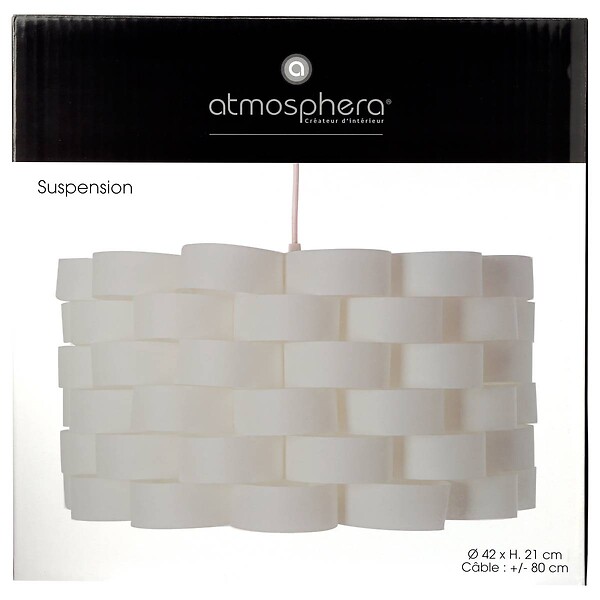 ATMOSPHERA - Luminaire Suspension Blanche D 42 cm - large