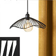 ATMOSPHERA - Luminaire Suspension en Métal filaire Noir D 34 cm - vignette