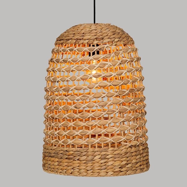 ATMOSPHERA - Luminaire Suspension en métal et Jacinthe D 37 x H 50 cm - large